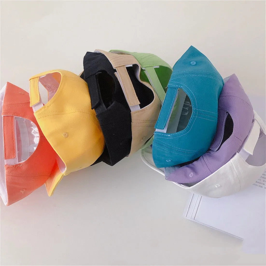 Corea del Sur con el mismo párrafo letras de goma a presión sombreros de lengua de pato de ala suave para niños