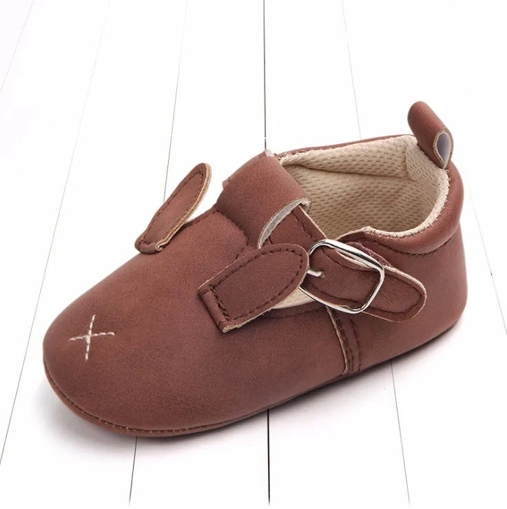 Primavera y otoño zapatos de bebé de animales de dibujos animados de cuero mate antideslizante zapatos de bebé de fondo suave al por mayor 0884