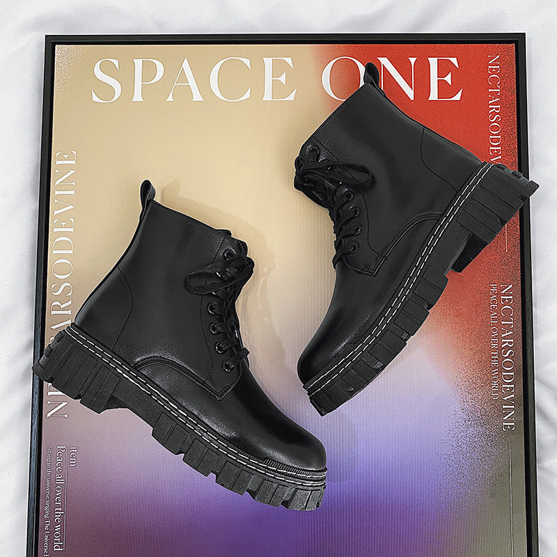 Botas Martin con cremallera lateral estilo británico para hombre