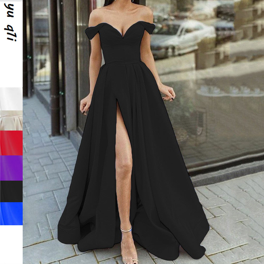 Vestido sin mangas con escote en V y espalda descubierta para mujer, multicolor, con abertura amplia