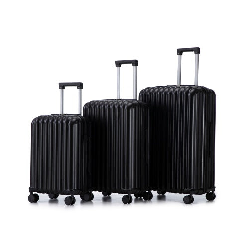 ABS Spinner Wheel Luggage Carry On Suitcase With Cup Holder USB Port Phone Holder 20 24 28
