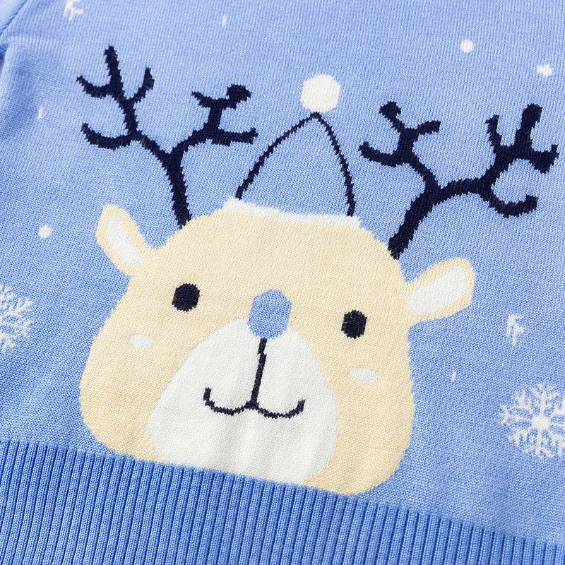 Jersey navideño con copos de nieve