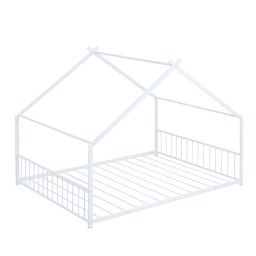 Cama de metal de tamaño completo para el hogar