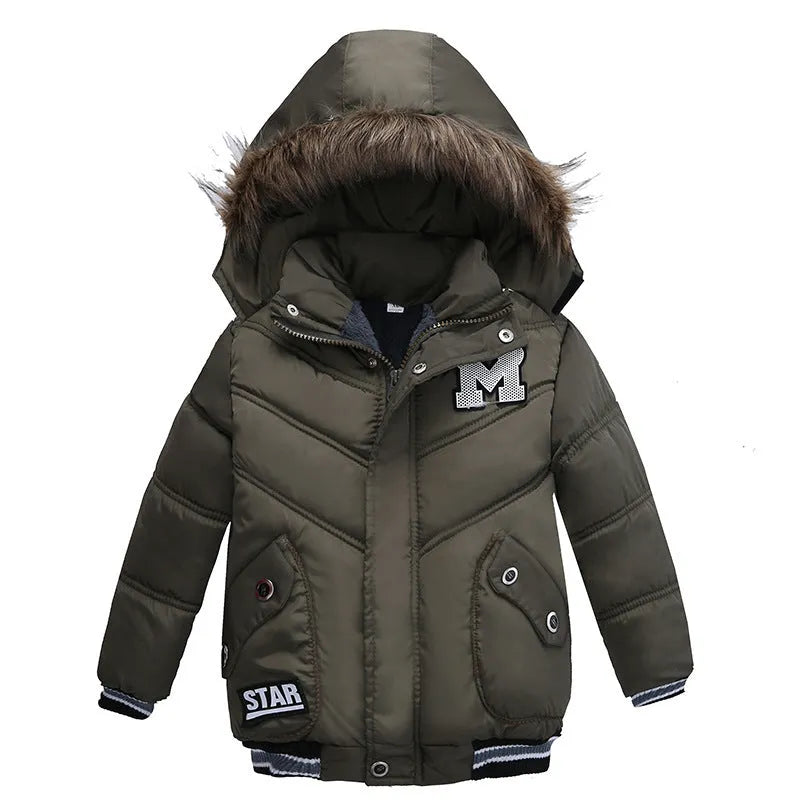 Chaquetas acolchadas de algodón para niños pequeños y medianos