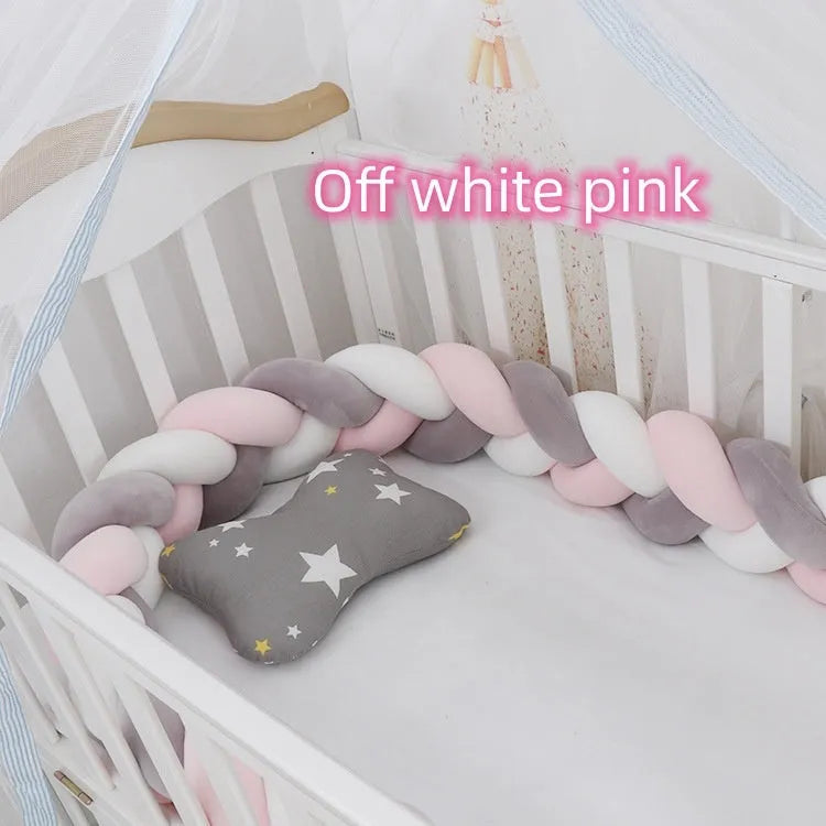 Bébé Pare-chocs lit Tresse Noeud Oreiller Coussin Pare-chocs pour Infantile cuna Bebe allumé lit Protecteur Tour de lit Chambre Décor