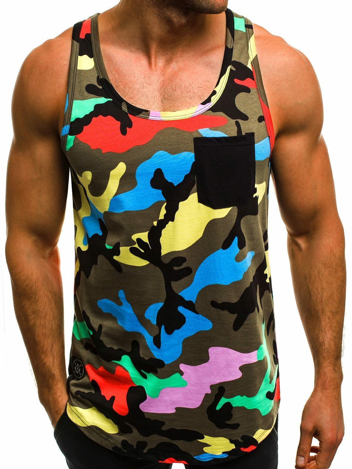 Chaleco informal para hombre, ajustado, transpirable, con estampado de camuflaje, personalizado, sin mangas