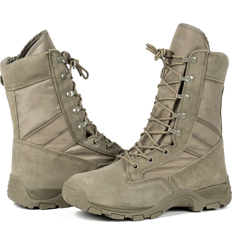 Botas de combate altas Botas safari verdes Combate ligero