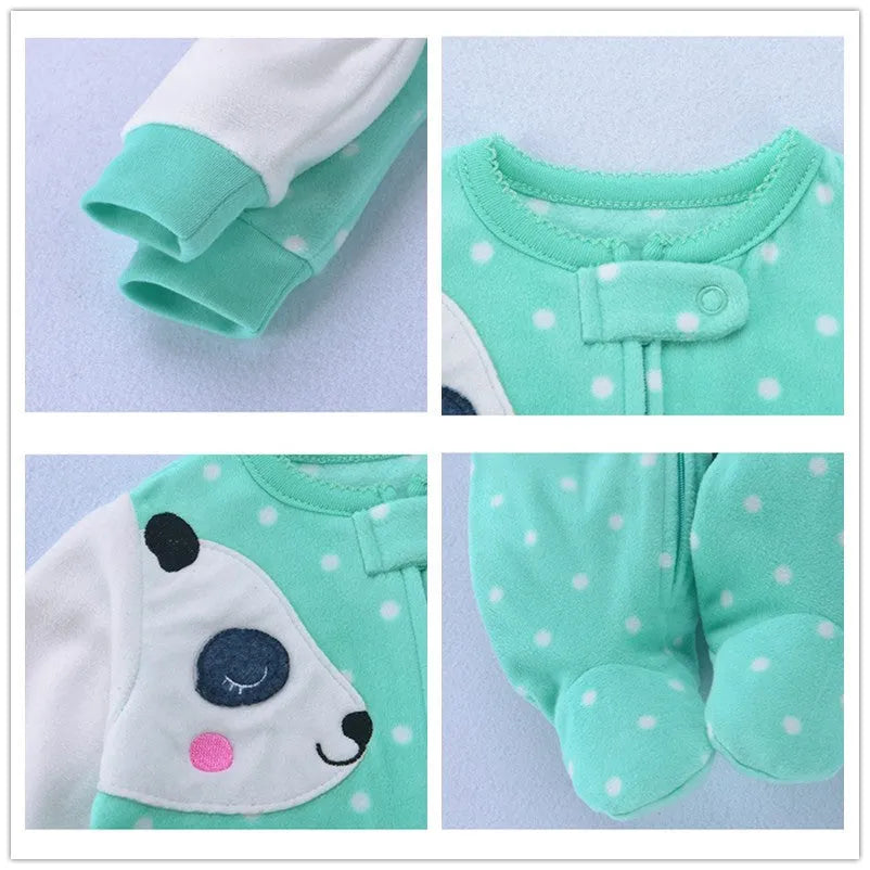 Ropa de primavera para niña, peleles de lana suave para niño,