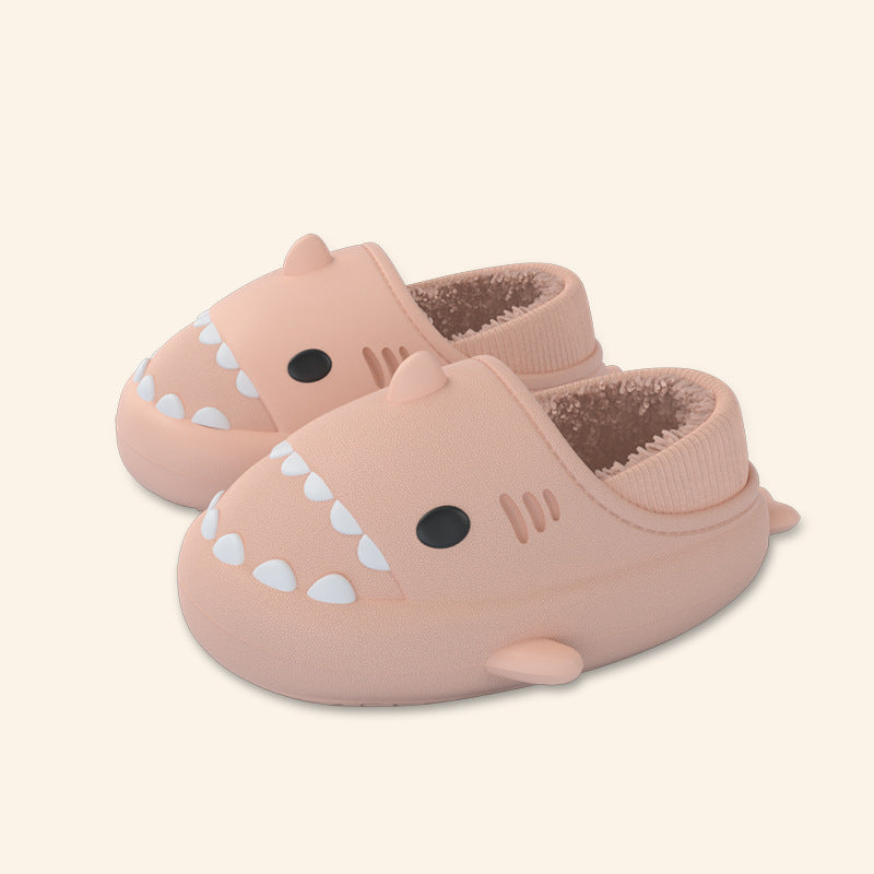 Zapatillas de Eva para niños con tiburón de dibujos animados tridimensionales