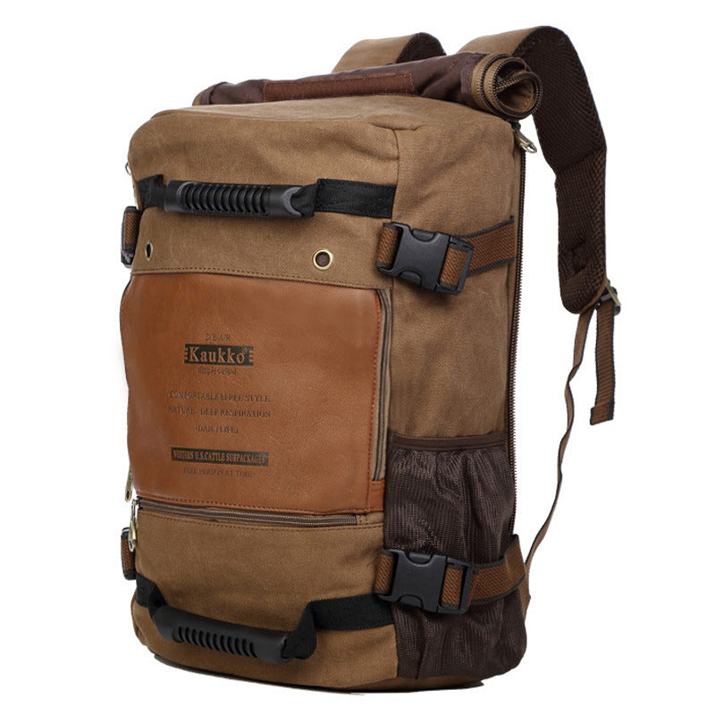 Mochila de lona para hombre, mochila de viaje enorme para hombro escolar, mochila para ordenador, bolsas versátiles funcionales, bolsa multifuncional para ordenador portátil