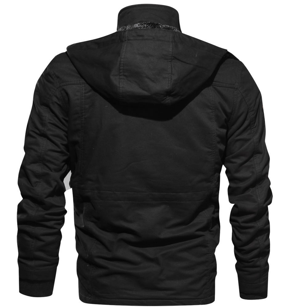 Mountainskin, chaquetas de lana de invierno para hombre, abrigo cálido con capucha, ropa de abrigo térmica gruesa, chaqueta militar para hombre, ropa de marca para hombre