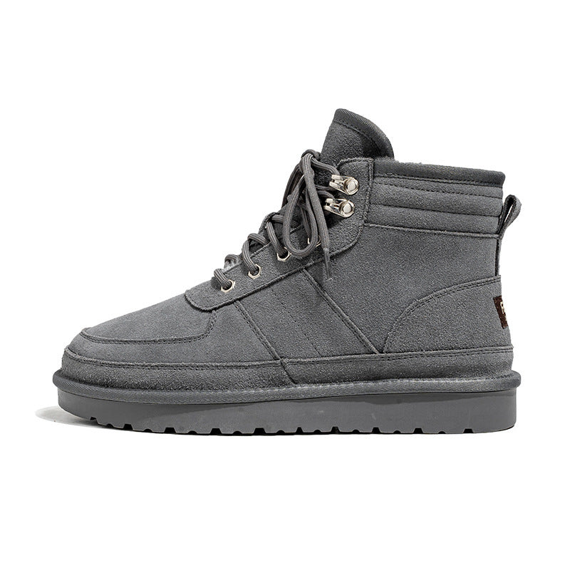 Botas de nieve de otoño e invierno para hombre, cálidas y gruesas