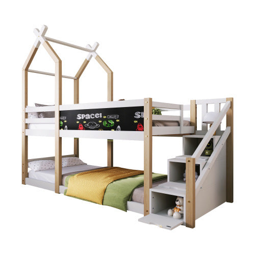 Cama infantil de madera maciza