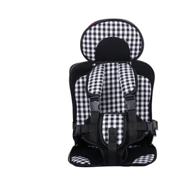 Alfombrilla de asiento seguro para niños, asiento de seguridad portátil para sillas de bebés y niños, versión actualizada, esponja espesante, almohadilla para asientos de cochecito de coche para niños