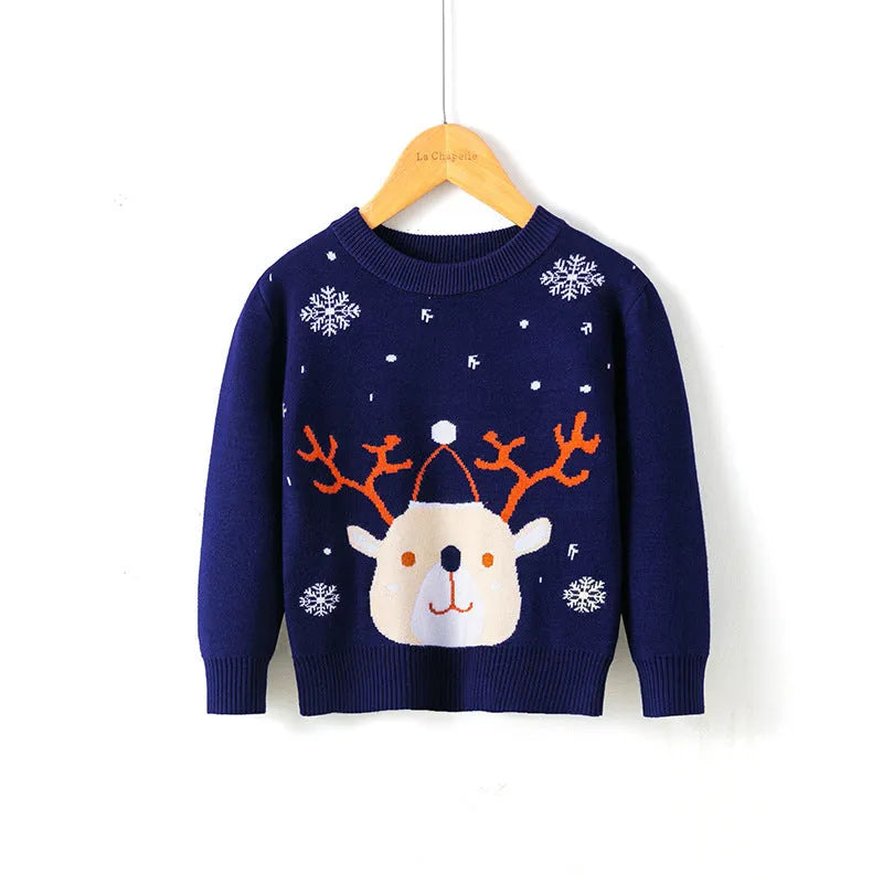 Jersey navideño con copos de nieve