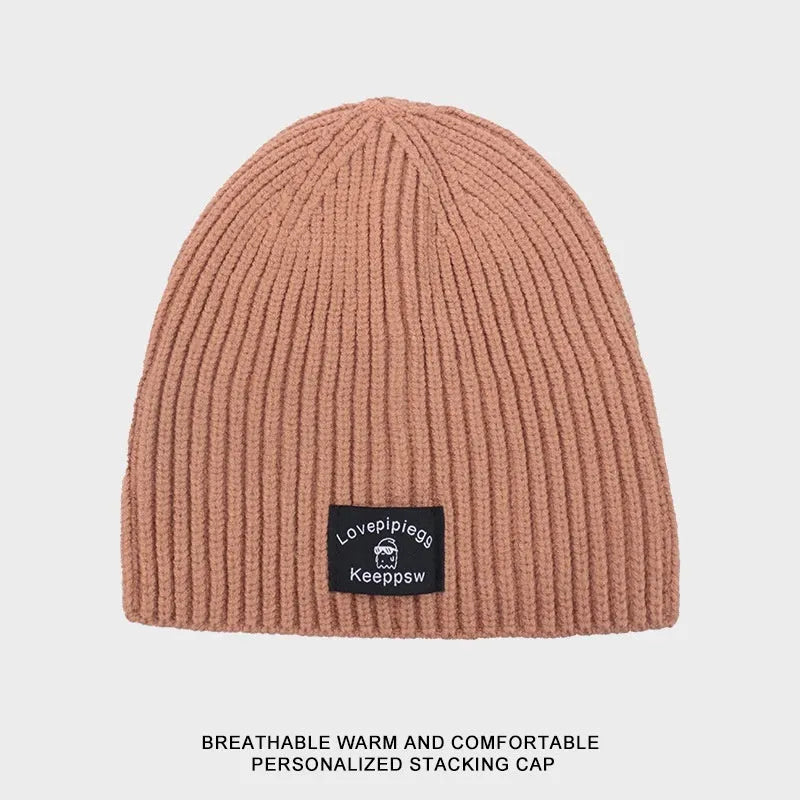 Gorro de punto a juego de moda simple