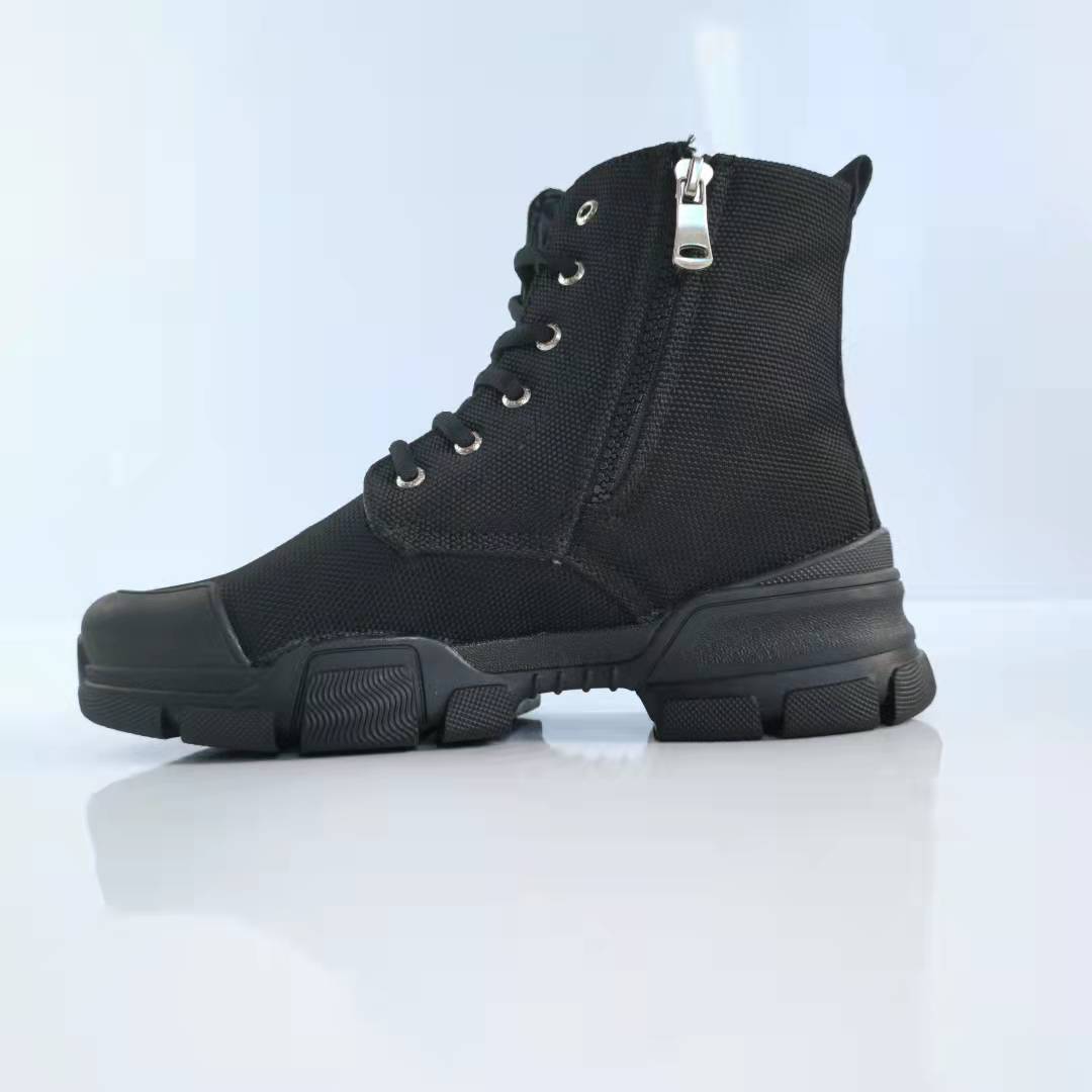 Botas Martin de lona para herramientas de protección laboral de caña alta, impermeables con parte inferior gruesa