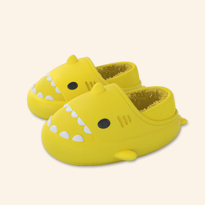 Zapatillas de Eva para niños con tiburón de dibujos animados tridimensionales