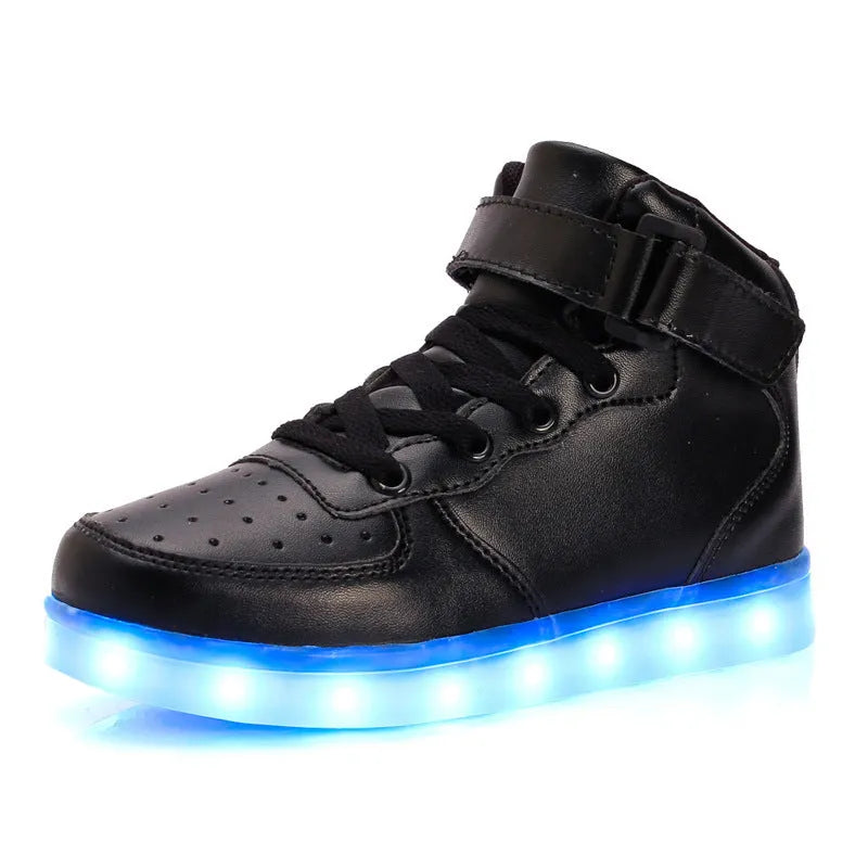 Zapatillas luminosas informales de moda para niños