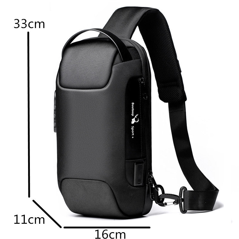 Bolso de pecho para hombre, bolso de mensajero, bolsos de hombro antirrobo, bolso de pecho para hombre