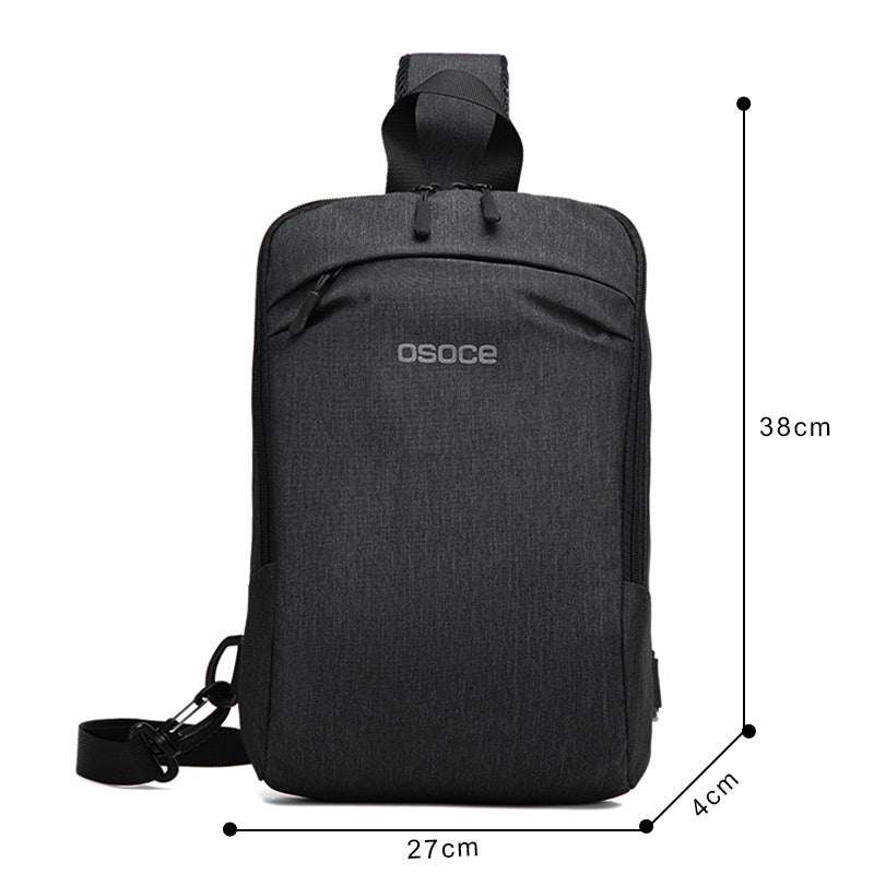 Bolso bandolera informal de tela Oxford para hombre, estilo moderno, para exteriores