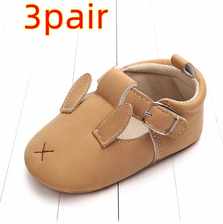 Primavera y otoño zapatos de bebé de animales de dibujos animados de cuero mate antideslizante zapatos de bebé de fondo suave al por mayor 0884