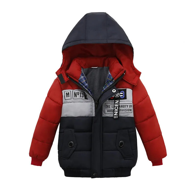 Chaquetas acolchadas de algodón para niños pequeños y medianos