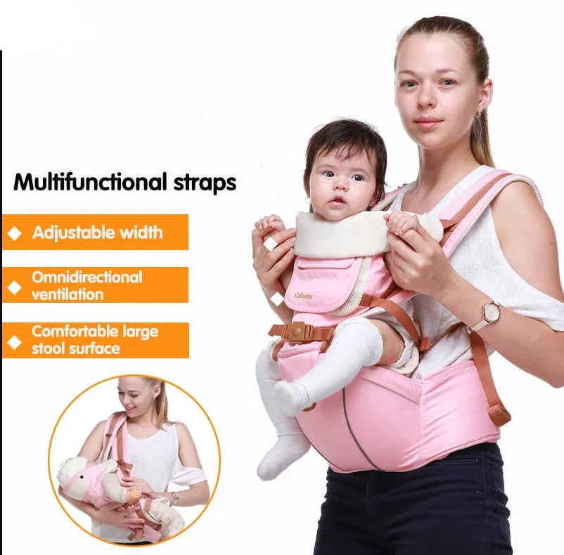 Multifonctionnel respirant porte-bébé ergonomique bébé fronde réglable ceinture nouveau-né bébé voyage sangle mère taille dos tabouret