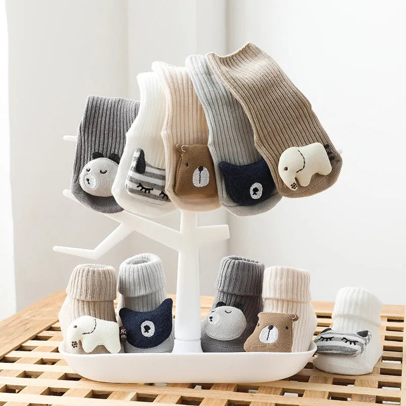 Calcetines para bebé, dispensador de pegamento, antideslizantes, sueltos, calcetines para bebé, calcetines de suelo para niños