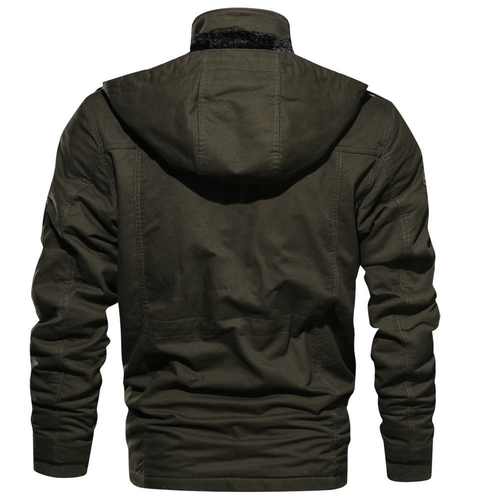 Mountainskin, chaquetas de lana de invierno para hombre, abrigo cálido con capucha, ropa de abrigo térmica gruesa, chaqueta militar para hombre, ropa de marca para hombre