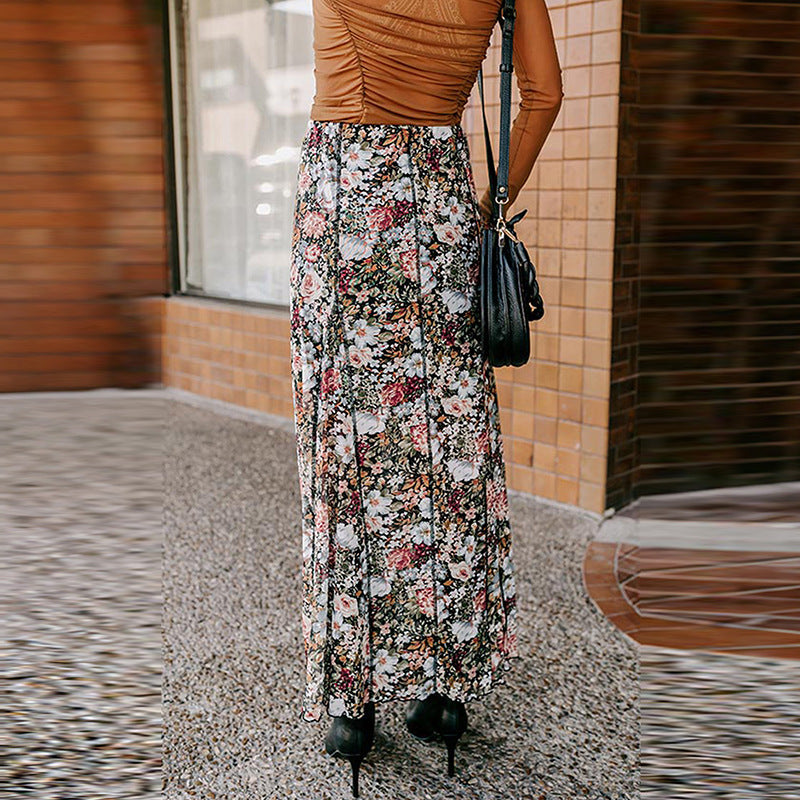 Vestido tubo con estampado floral multicolor para mujer