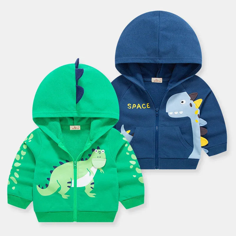 Cárdigan de abrigo con ropa de dinosaurio de otoño para niños