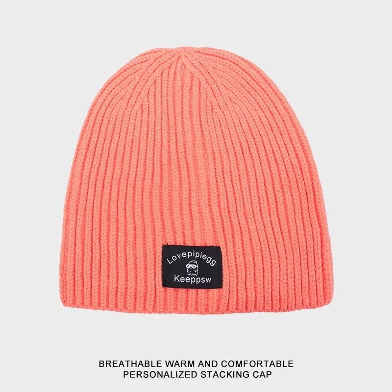 Gorro de punto a juego de moda simple