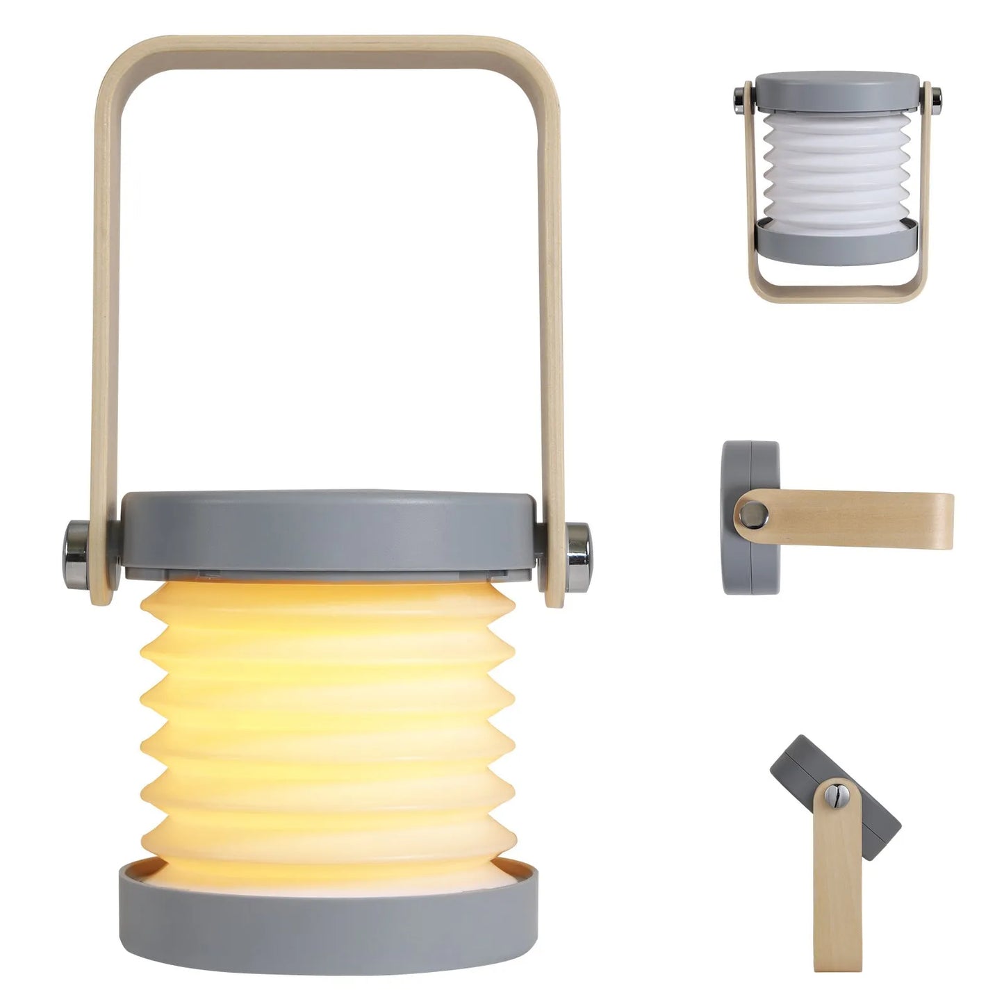 Luz de Camping, linterna, luz nocturna, lámpara de mesa Led telescópica, luz Usb plegable, producto creativo 3d, luz portátil