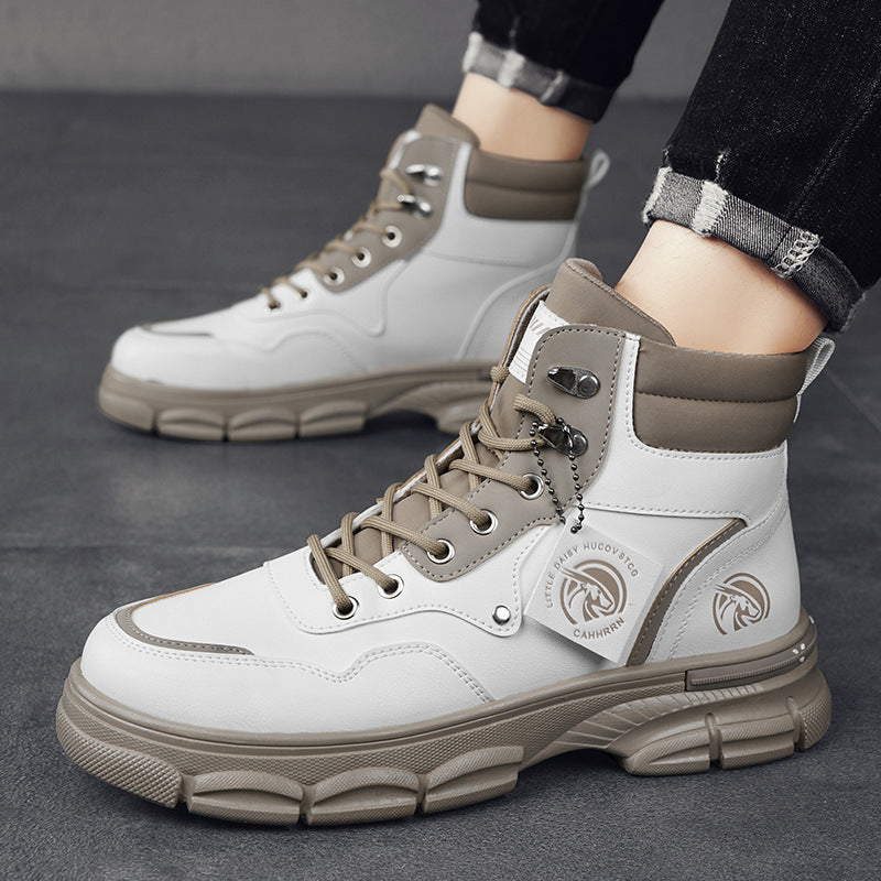 Botas Martin de estilo británico de caña alta y tendencia informal para hombre