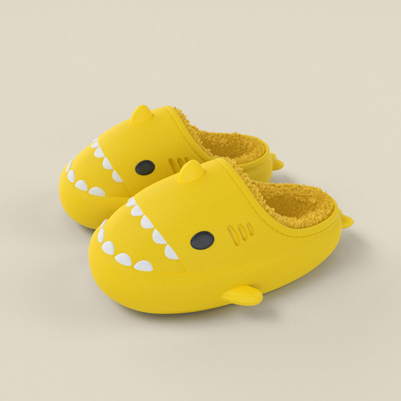 Zapatillas de Eva para niños con tiburón de dibujos animados tridimensionales