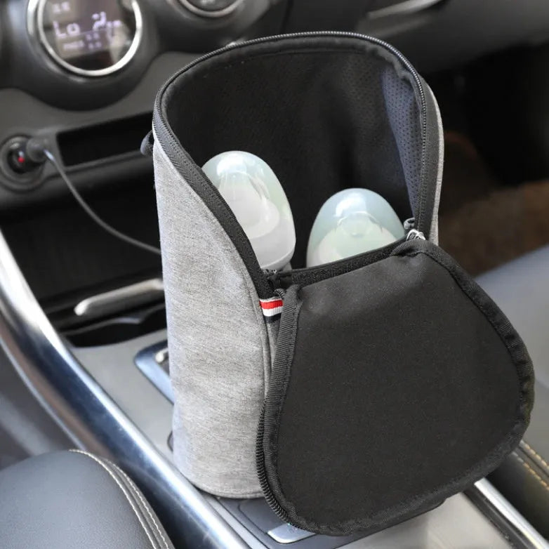 Calentador de biberones USB para coche, portátil, para viaje, leche materna, caliente