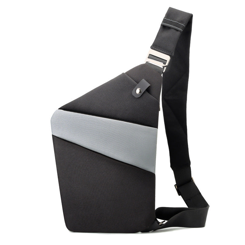 Bolsos de lona en el pecho para hombres y mujeres en un hombro