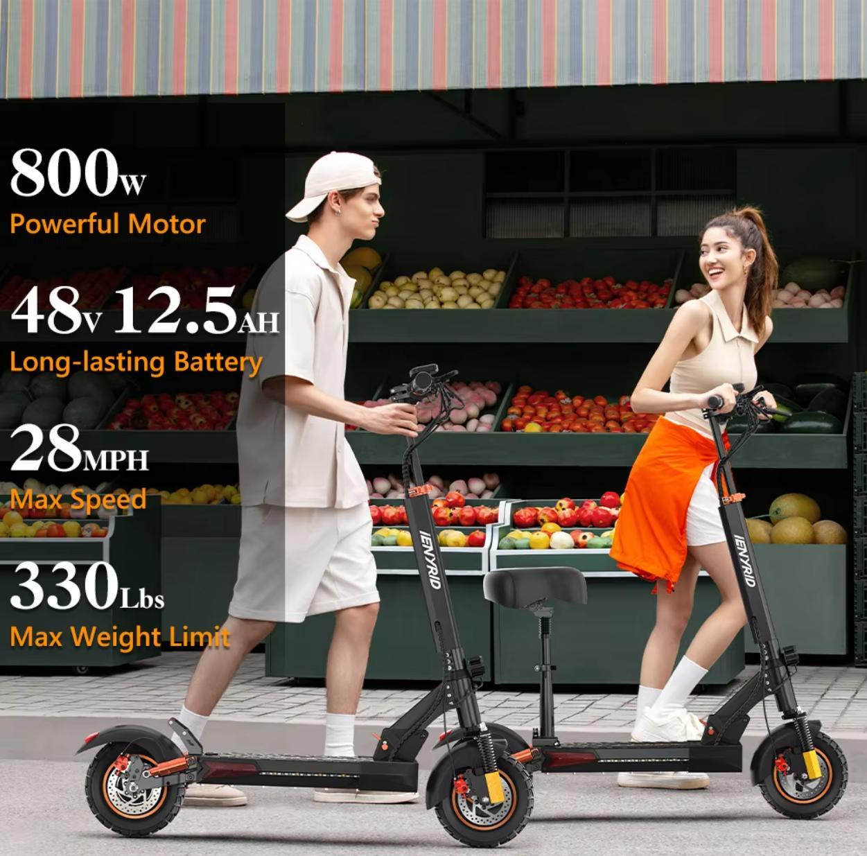 New IE Kugou M4 Pro S With Seat High Speed Electric City Scooter Suitable For Young Adults Teenagers