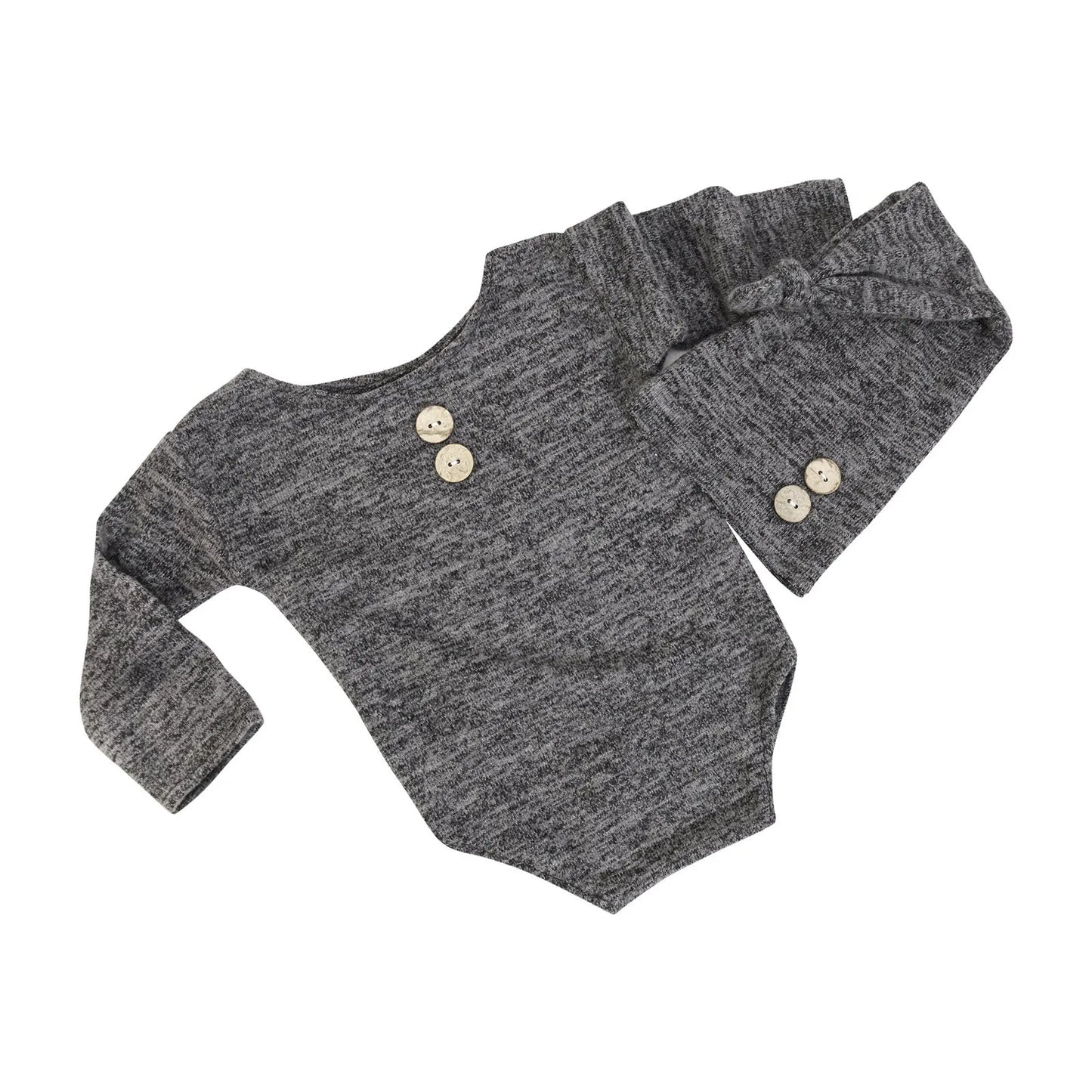 Bébé Photo Vêtements Accessoires Bouton Chapeau Deux Ensembles