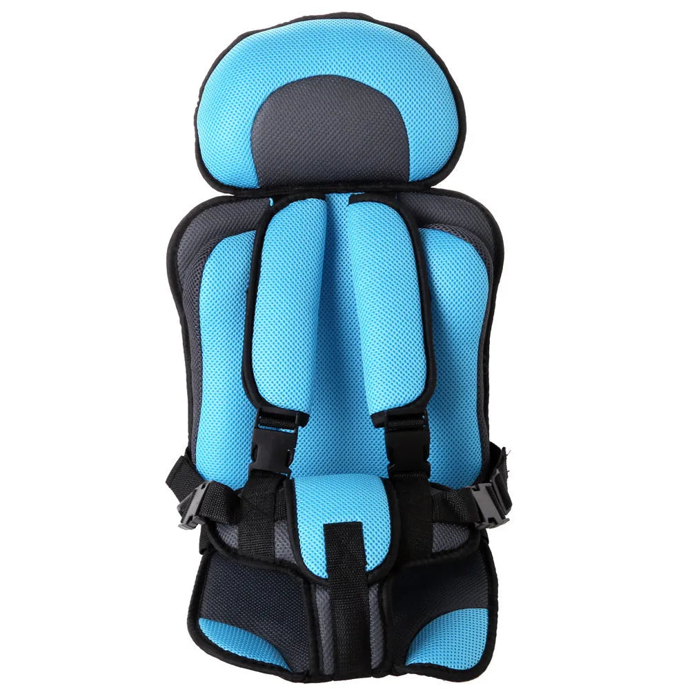 Alfombrilla de asiento seguro para niños, asiento de seguridad portátil para sillas de bebés y niños, versión actualizada, esponja espesante, almohadilla para asientos de cochecito de coche para niños