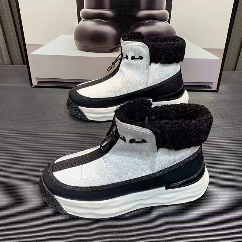 Zapatos de hombre con plataforma alta de cuero genuino