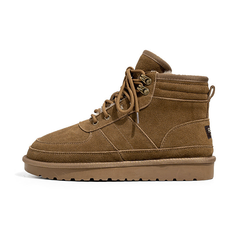 Botas de nieve de otoño e invierno para hombre, cálidas y gruesas