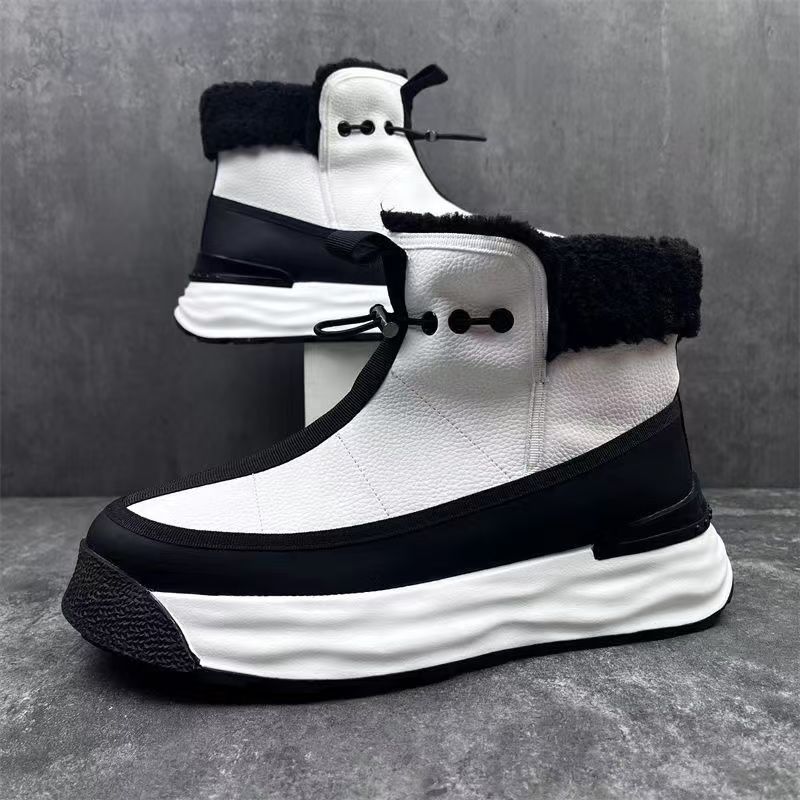 Zapatos de hombre con plataforma alta de cuero genuino