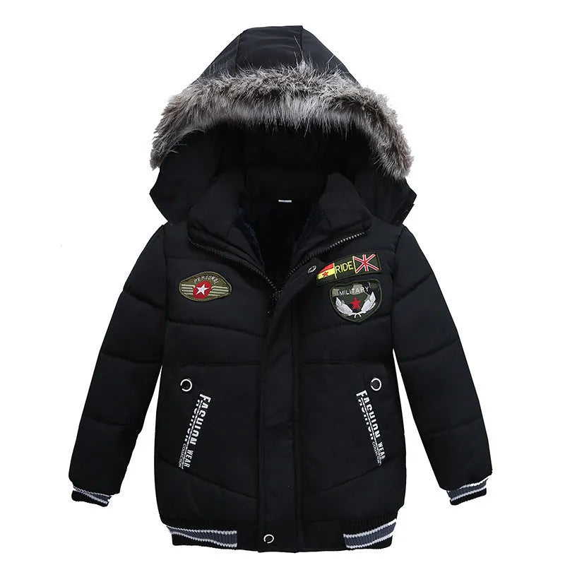 Chaquetas acolchadas de algodón para niños pequeños y medianos