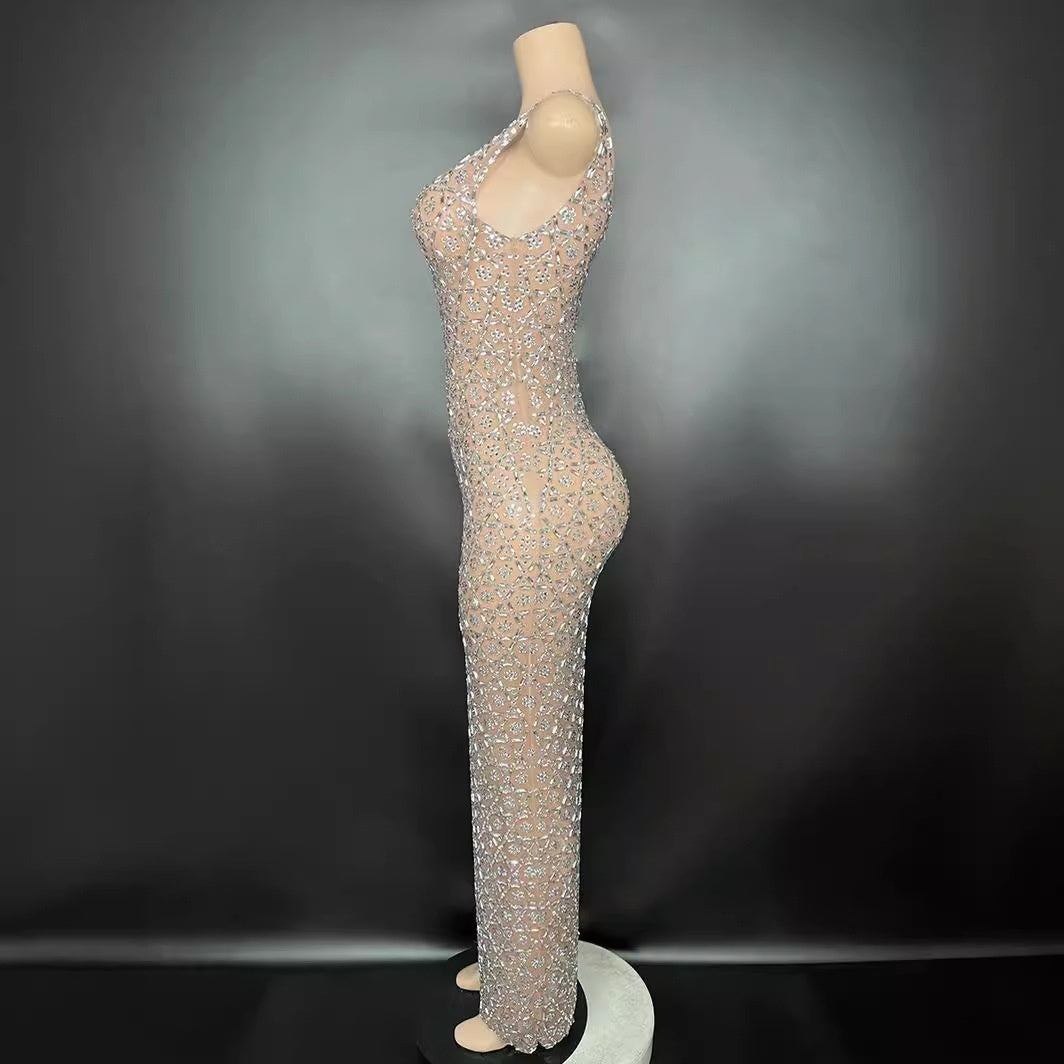 Vestido de princesa de lujo y estilo exclusivo para banquetes de alta sociedad.