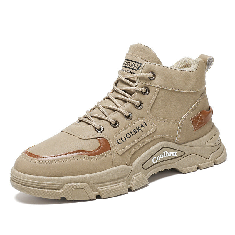 Martin Boots Botas altas antideslizantes con plataforma para todo fósforo de moda para hombre