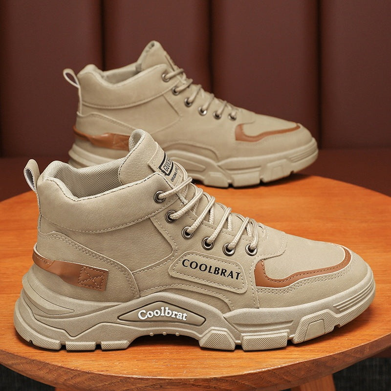 Martin Boots Botas altas antideslizantes con plataforma para todo fósforo de moda para hombre