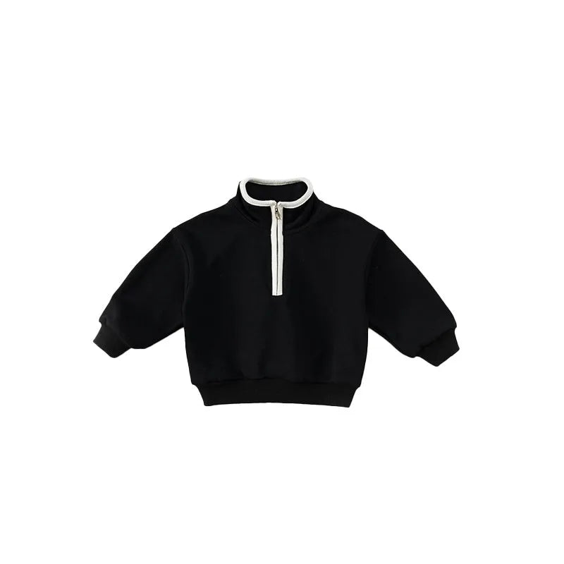 Ropa de otoño e invierno Tops acolchados con cuello alto para bebé para hombres