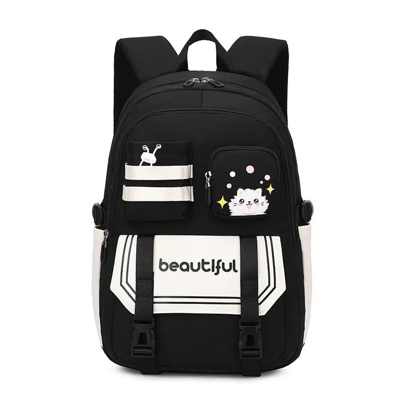 Mochila escolar de gran capacidad para niñas de escuela primaria linda